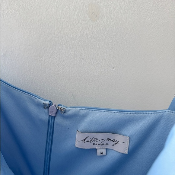 KATIE MAY Flora Blue Cocktail Dress M - Picture 6 of 7